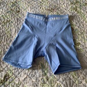 Adam Selman French Cut Sky Blue Bike Shorts